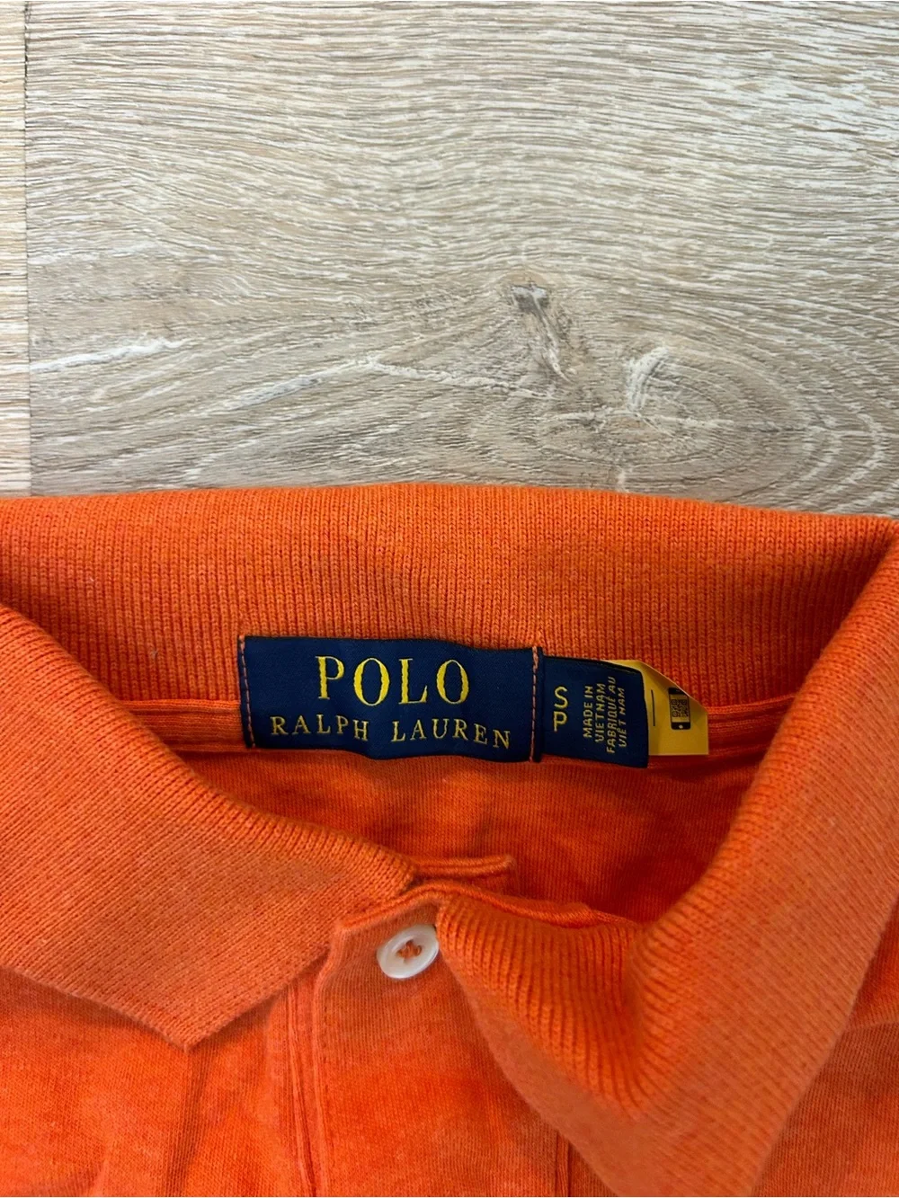 Polo Ralph Lauren Men's Size Small (S) Orange Short Sleeve Pony Logo Polo Shirt